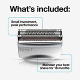Braun Electric Shaver Head Replacement Part 70s Silver, Compatible with Legacy Series 7 Electric Razors for Men Braun Electric Shaver Head Replacement Part 70s Silver, Compatible with Legacy Series 7 Electric Razors for Men